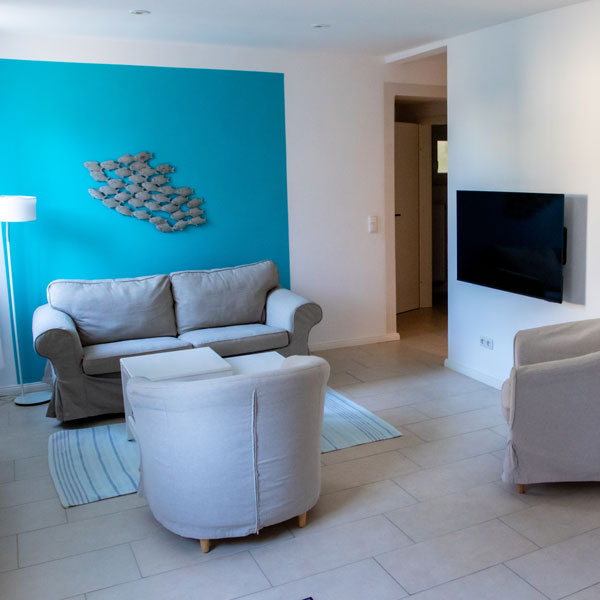 Wohnbereich Ferienhaus Eßig Niendorf